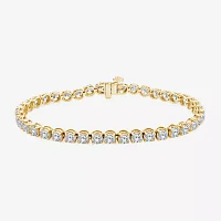 (H,Si2) 10 1/2 Ct. T.W. Lab Grown White Diamond 10K Gold 8 Inch Tennis Bracelet