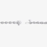 1 CT. T.W. Lab Grown White Diamond 10K White Gold 7.25 Inch Tennis Bracelet