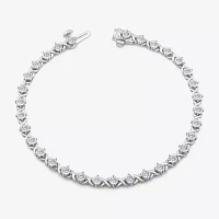 1 CT. T.W. Lab Grown White Diamond 10K White Gold 7.25 Inch Tennis Bracelet