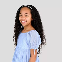 Rare Editions Big Girls Short Sleeve Puffed Babydoll Dress