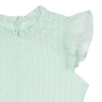 Rare Editions Big Girls Short Sleeve Flutter A-Line Dress