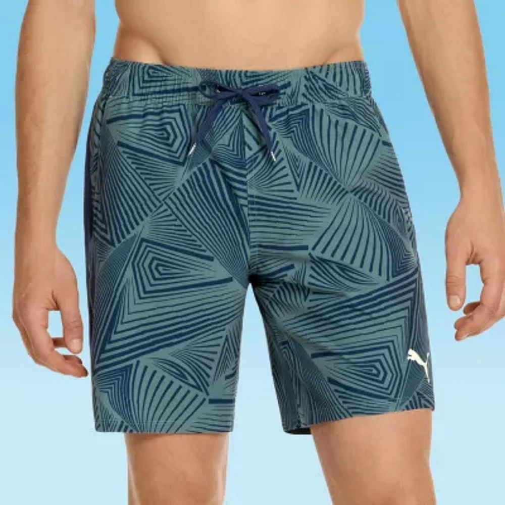 PUMA Mens Drawstring Waist Logo Swim Shorts