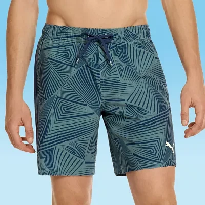 PUMA Mens Drawstring Waist Logo Swim Shorts