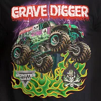 Mens Short Sleeve Monster Jam Grave Digger Graphic T-Shirt