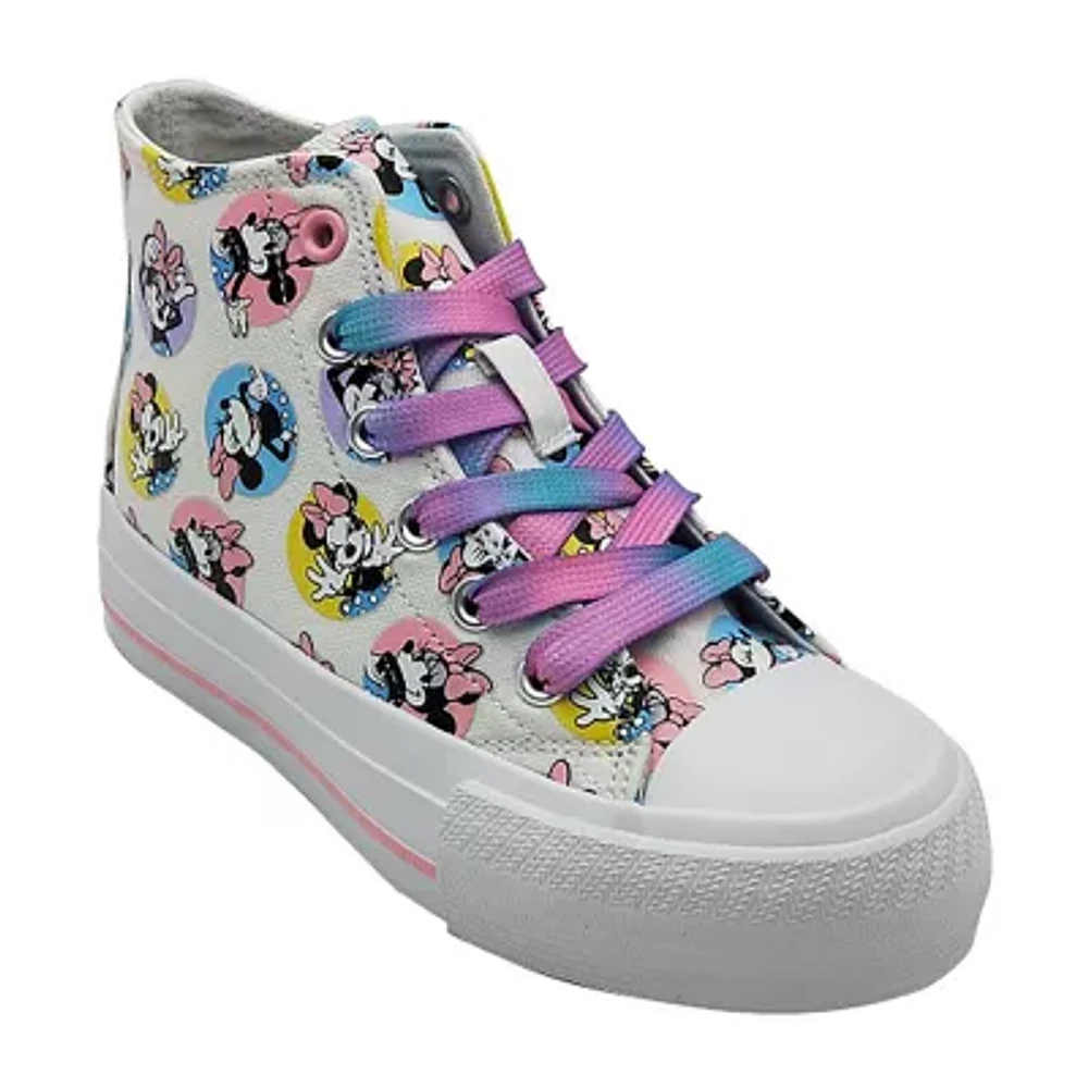 Disney GIrls Minnie Mouse Hightop Sneaker