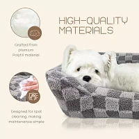 Precious Tails 26" Gray Cuddler Pet Beds