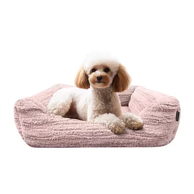 Precious Tails 26" Pink Cuddler Pet Beds