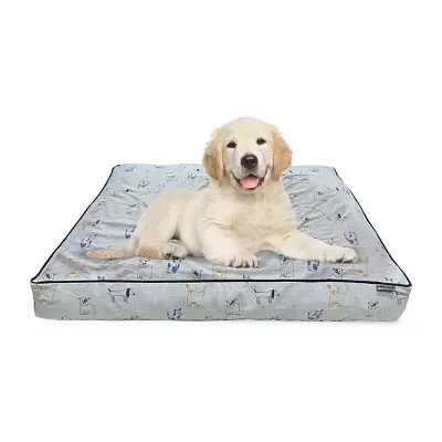 Precious Tails 40in Orthopedic Gray Pet Beds
