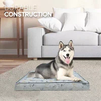 Precious Tails 40in Orthopedic Gray Pet Beds