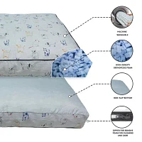 Precious Tails 40in Orthopedic Gray Pet Beds
