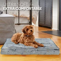 Precious Tails 40in Orthopedic Gray Pet Beds