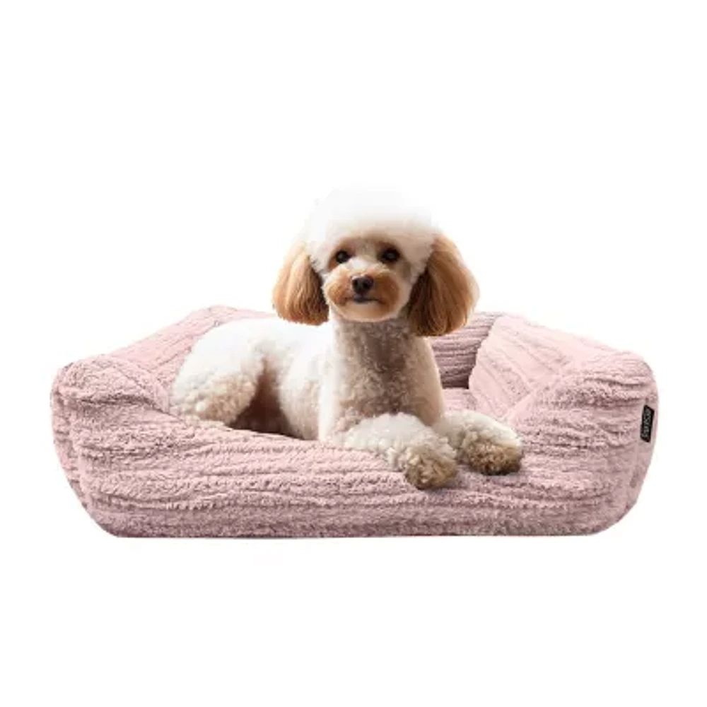 Precious Tails 30" Pink Cuddler Pet Beds
