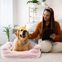 Precious Tails 30" Pink Cuddler Pet Beds
