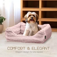 Precious Tails 30" Pink Cuddler Pet Beds