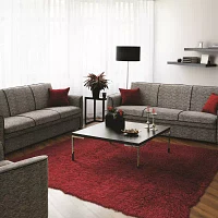 Linon Flokati Solid Woven Rectangular Area Rug