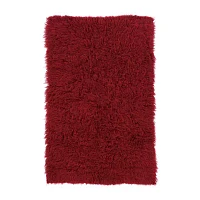 Linon Flokati Solid Woven Rectangular Area Rug