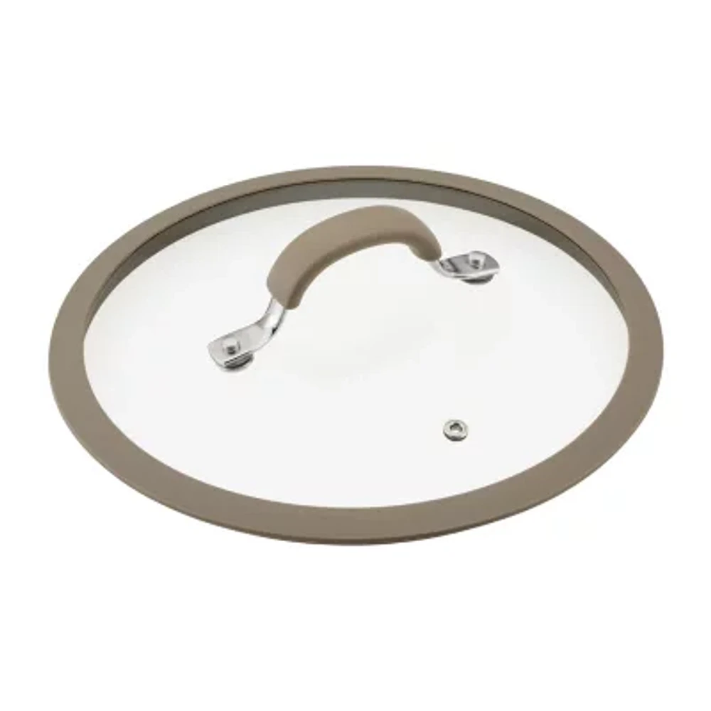 Rachael Ray Cook + Create 10" Silicone-Rimmed Glass Lid