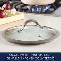Rachael Ray Cook + Create 10" Silicone-Rimmed Glass Lid