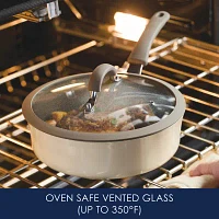 Rachael Ray Cook + Create 10" Silicone-Rimmed Glass Lid