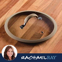 Rachael Ray Cook + Create 10" Silicone-Rimmed Glass Lid