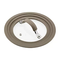 Rachael Ray Cook + Create Universal 8.5" Silicone-Rimmed Glass Lid