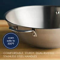 Rachael Ray Professional Stainless Steel 14" Wok