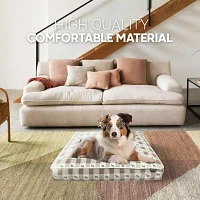 Precious Tails 40" Taupe Plaid Pet Beds