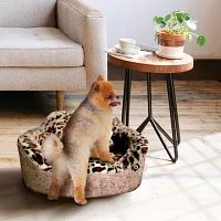 Precious Tails Taupe Leopard Pet Beds
