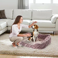 Precious Tails Cuddler Blush Pet Bed