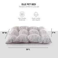 Precious Tails 30" Gray Tufted Pet Beds
