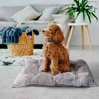 Precious Tails 35" Gray Tufted Pet Beds