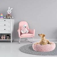 Precious Tails 24" Pink Donut Pet Bed