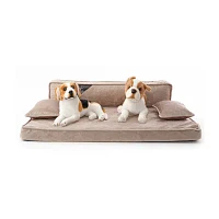 Precious Tails 35" Taupe Orthopedic Pet Beds