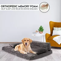 Precious Tails 39" Gray Orthopedic Pet Beds