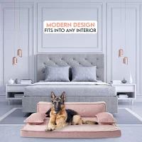 Precious Tails 38" Pink Orthopedic Pet Beds