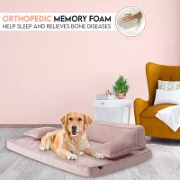 Precious Tails 38" Pink Orthopedic Pet Beds