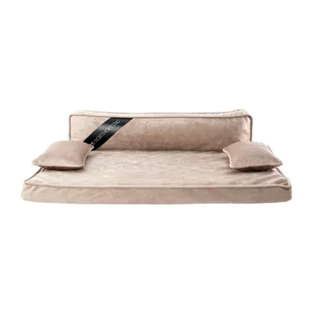 Precious Tails 38" Taupe Orthopedic Pet Beds