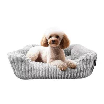 Precious Tails 26" Charcoal Cuddler Pet Beds