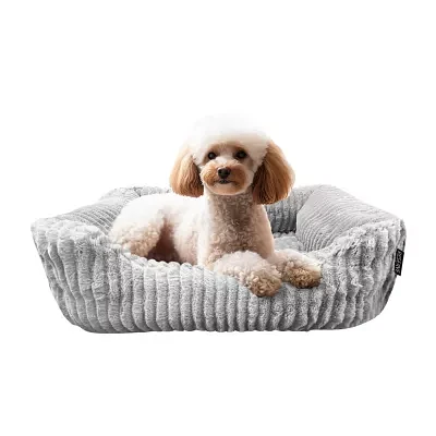 Precious Tails 30" Charcoal Cuddler Pet Beds