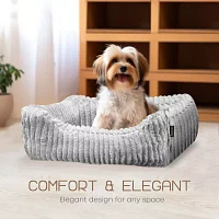 Precious Tails 30" Charcoal Cuddler Pet Beds