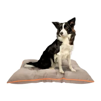Precious Tails 35" Khaki Orange Waterproof Pet Beds