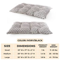 Precious Tails 30" Ivory Black Mat Pet Beds
