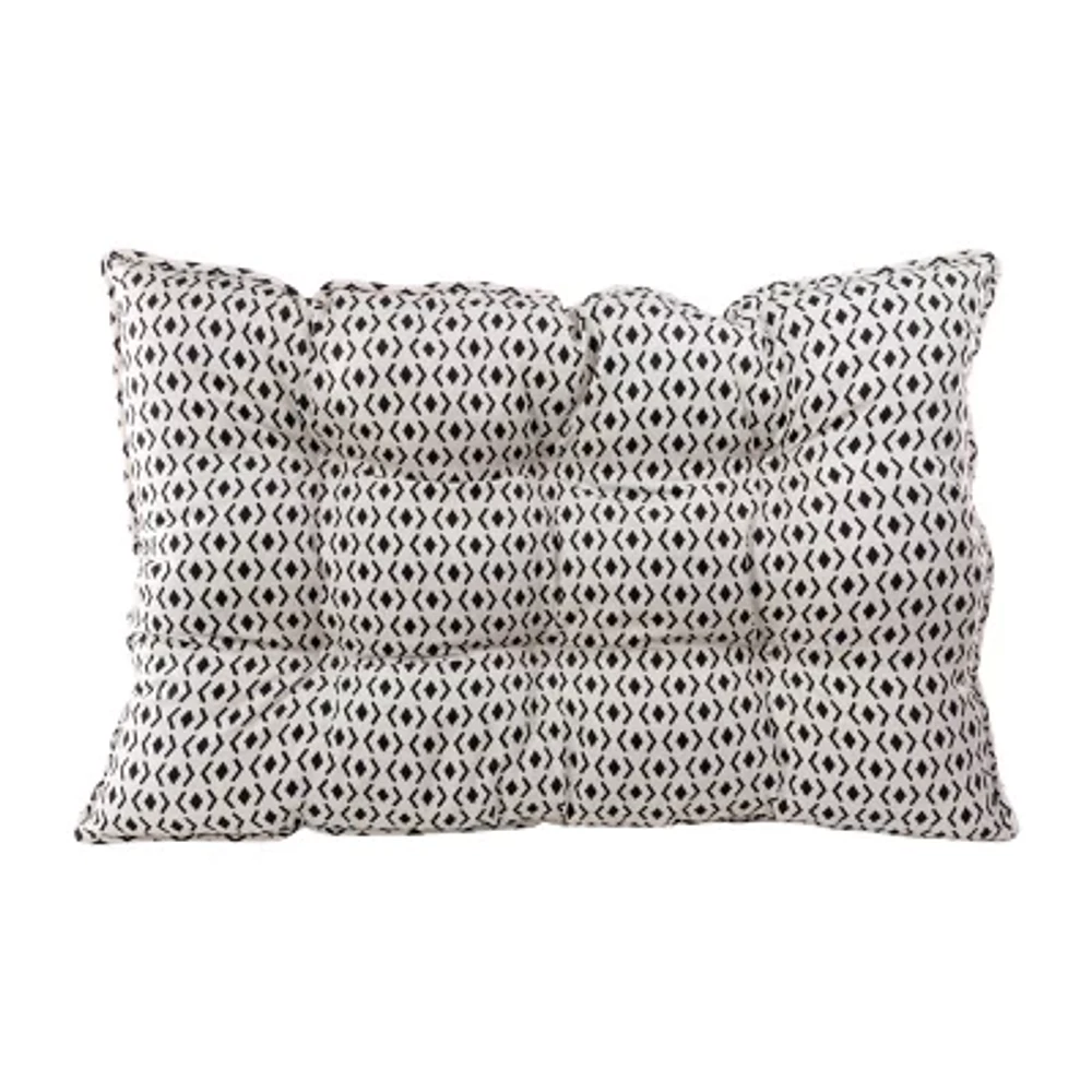 Precious Tails 30" Ivory Black Mat Pet Beds