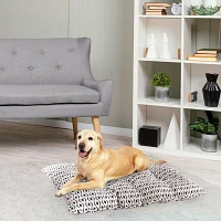 Precious Tails 30" Ivory Black Mat Pet Beds
