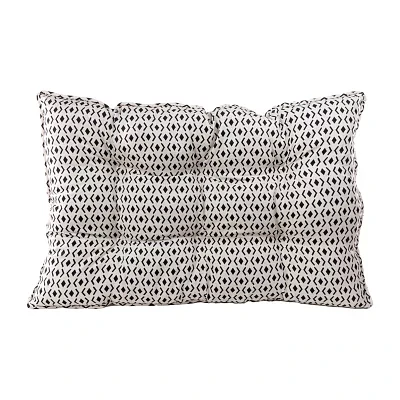 Precious Tails 35" Ivory Black Mat Pet Beds