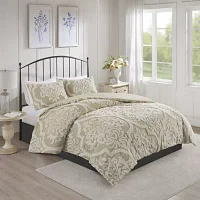 Madison Park Aeriela 3-Pc. Chenille Duvet Cover Set