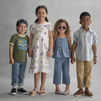 Thereabouts Little & Big Girls Short Sleeve A-Line Dress