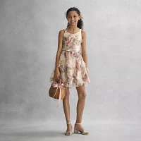 Rare Editions Big Girls Sleeveless Flower Girl Fit + Flare Dress