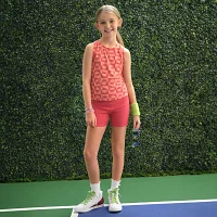 Xersion Little & Big Girls Stretch Fabric Ribbed High Rise Pull-On Short