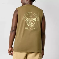 Arizona Mens Crew Neck Sleeveless Muscle T-Shirt Big and Tall